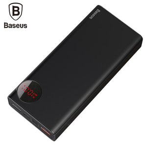 Baseus 20000mAh Power bank PD3.0 Quick Charger Outdoor Travel Charger For iPhone Xs Max Xr X 8 Plus Power Bank For Samsung