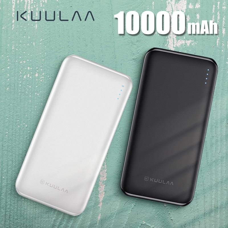 KUULAA Power Bank 10000mAh Portable Charging Poverbank External Battery Charger For UMIDIGI A5 PRO Xiaomi Redmi Note 7 powerbank