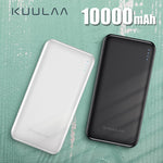 KUULAA Power Bank 10000mAh Portable Charging Poverbank External Battery Charger For UMIDIGI A5 PRO Xiaomi Redmi Note 7 powerbank