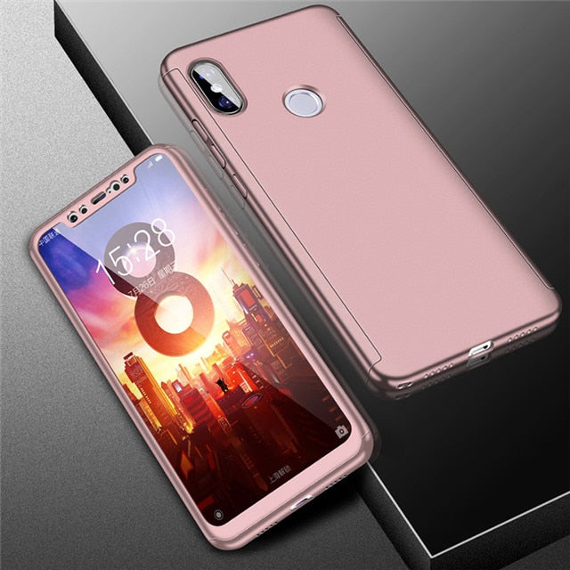 360 Shockproot Full Cover Cases for Xiaomi Redmi Note 7 6 5 K20 Pro Note 4X S2 4 5 6 A 4X for Mi 9 8 SE Lite F1 5X 6X Max2 Max3