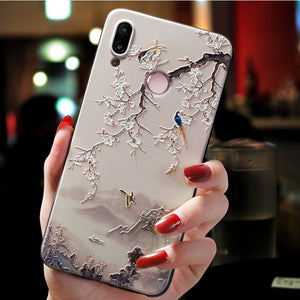 TPU Flower Coque For Xiaomi Redmi S2 5 Plus 4X 6A Note 7 7A 4X 5A 6 K20 Pro Mi 8 9 A1 A2 Lite 6X F1 Cover Case 3D Matte Emboss