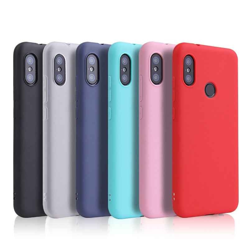 Candy Color Silicone Case For Xiaomi Mi 9 SE 9SE A2 Lite Redmi S2 4X 5 Plus 6A 7 7A 8 8A Note 5A 6 7 8 Pro 8T Phone Slim Cover