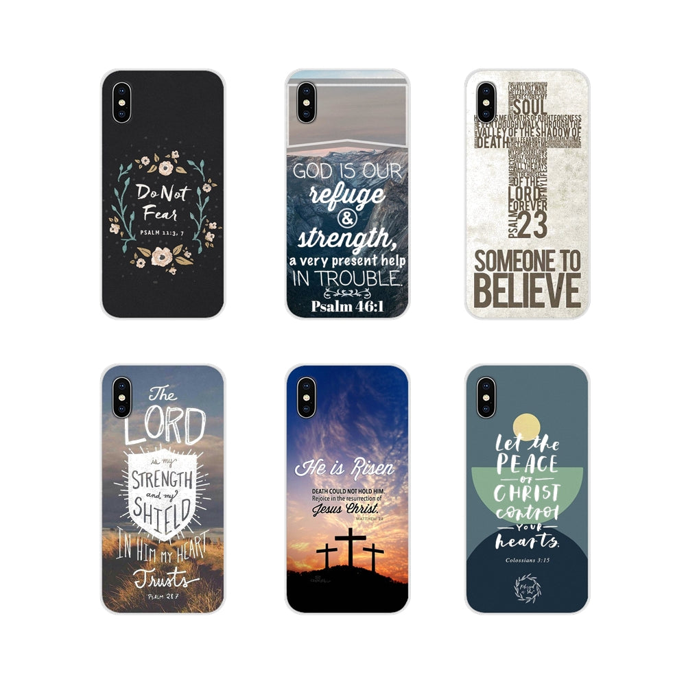 For Xiaomi Redmi 4A S2 Note 3 3S 4 4X 5 Plus 6 7 6A Pro Pocophone F1 Mobile Phone Case Covers Bible Jesus Christ Christian Cross