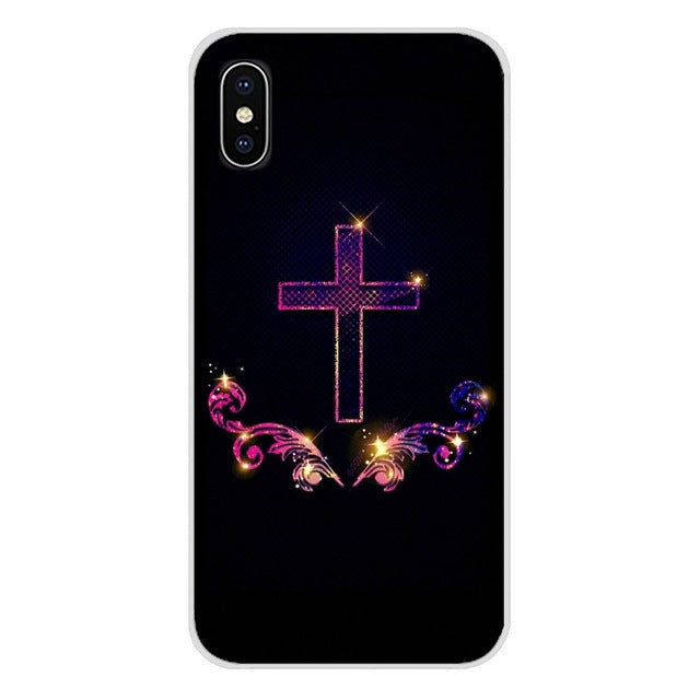 For Xiaomi Redmi 4A S2 Note 3 3S 4 4X 5 Plus 6 7 6A Pro Pocophone F1 Mobile Phone Case Covers Bible Jesus Christ Christian Cross