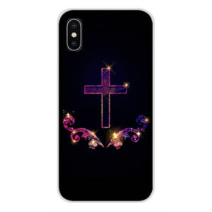 For Xiaomi Redmi 4A S2 Note 3 3S 4 4X 5 Plus 6 7 6A Pro Pocophone F1 Mobile Phone Case Covers Bible Jesus Christ Christian Cross