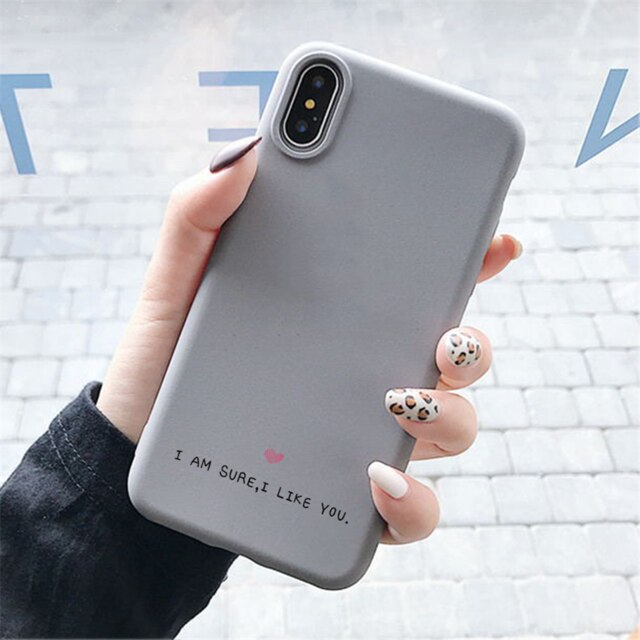 Gray Matte Love Heart Silicone Case For Xiaomi Redmi 4A 5 Plus 6A 7A 8A S2 Y2 K20 Note 4X 5A 5 6 7 8 Pro 8T Soft TPU Back Cover