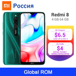 Global ROM Xiaomi Redmi 8 4GB 64GB Snapdragon 439 Octa Core 12MP Dual Camera Mobile Phone 5000mAh Large Battery OTA Update