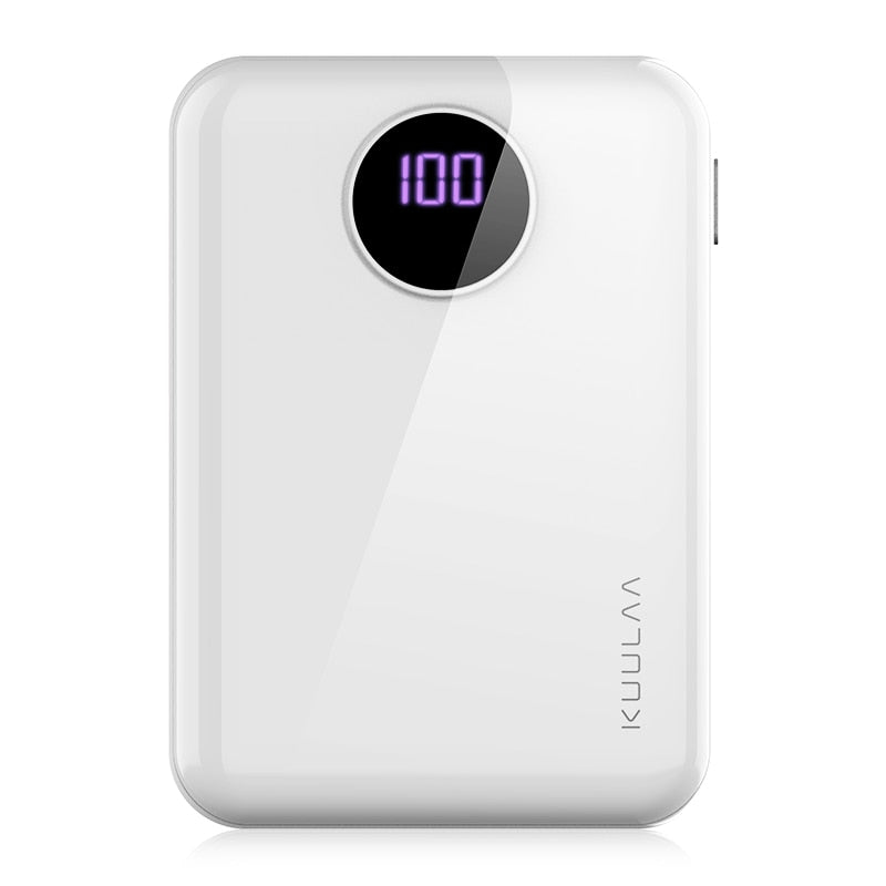 KUULAA Power Bank 10000mAh Portable Fast Charging PowerBank 10000 Dual USB Mini External Battery Charger For Xiaomi Mi PoverBank