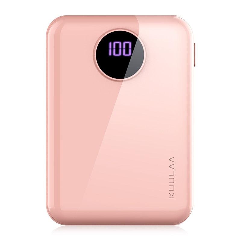 KUULAA Power Bank 10000mAh Portable Fast Charging PowerBank 10000 Dual USB Mini External Battery Charger For Xiaomi Mi PoverBank