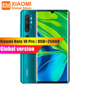 Global Version Xiaomi Mi Note 10 Pro 8GB 256GB Mobile Phone NFC Snapdragon 730G 108MP Cam 5260mAh 30W Fast Charging Smartphone