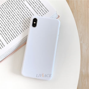 solid color soft silicone tpu case on for xiaomi redmi note 8 7 6 5 pro 8a 7a 8Tmatte back cover xiomi redmi note8 note 8pro