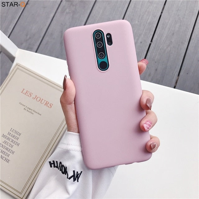 17 candy colors silicone case for xiaomi redmi note 8 pro 8t 7 7a 8a k20 k30 5 6 pro 8 t xiomi matte soft tpu back cover fundas