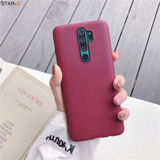 17 candy colors silicone case for xiaomi redmi note 8 pro 8t 7 7a 8a k20 k30 5 6 pro 8 t xiomi matte soft tpu back cover fundas