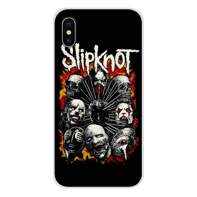 For Xiaomi Redmi 4A S2 Note 3 3S 4 4X 5 Plus 6 7 6A Pro Pocophone F1 Mobile Phone Case Cover Punk Rock Slipknot Heavy Metal Band