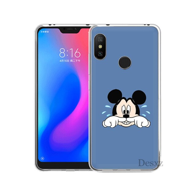 Mobile Phone Case For Redmi 3S 3 4 6 4A 4X 5A 7 7A K20 GO Pro Plus Hard Cover Mickey Mouse Cool Shell