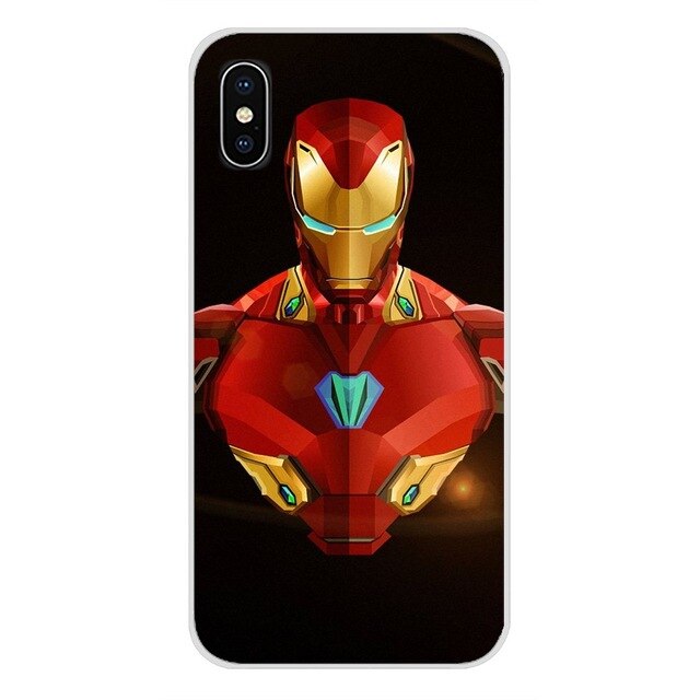 For Xiaomi Mi4 Mi5 Mi5S Mi6 Mi A1 A2 5X 6X 8 9 Lite SE Pro Mi Max Mix 2 3 2S Tony Stark Marvel Iron Man Mobile Phone Shell Cover