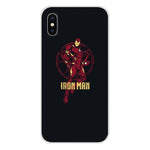 For Xiaomi Mi4 Mi5 Mi5S Mi6 Mi A1 A2 5X 6X 8 9 Lite SE Pro Mi Max Mix 2 3 2S Tony Stark Marvel Iron Man Mobile Phone Shell Cover