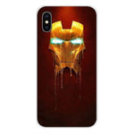 For Xiaomi Mi4 Mi5 Mi5S Mi6 Mi A1 A2 5X 6X 8 9 Lite SE Pro Mi Max Mix 2 3 2S Tony Stark Marvel Iron Man Mobile Phone Shell Cover