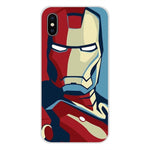 For Xiaomi Mi4 Mi5 Mi5S Mi6 Mi A1 A2 5X 6X 8 9 Lite SE Pro Mi Max Mix 2 3 2S Tony Stark Marvel Iron Man Mobile Phone Shell Cover