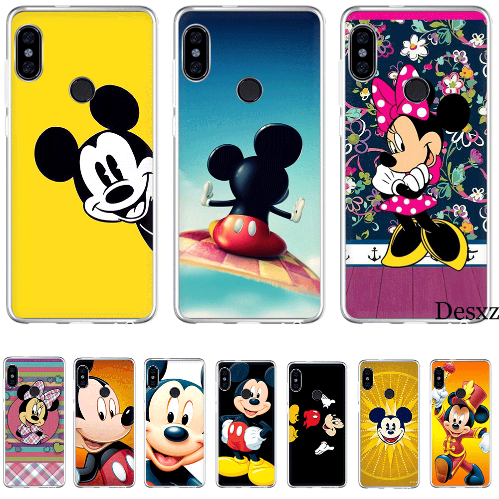 Silicone Mobile Phone Case For Xiaomi Redmi GO 7 S2 4A 4X 5 5A Plus 6 6A 7A K20 Pro Cover Protection Mickey Y Minnie