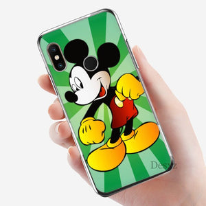 Silicone Mobile Phone Case For Xiaomi Redmi GO 7 S2 4A 4X 5 5A Plus 6 6A 7A K20 Pro Cover Protection Mickey Y Minnie