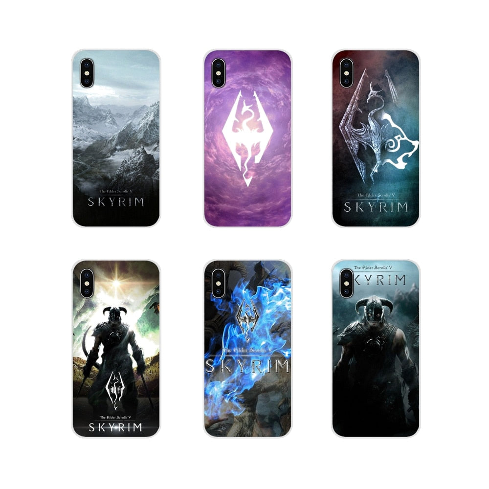 For Xiaomi Mi4 Mi5 Mi5S Mi6 Mi A1 A2 5X 6X 8 9 Lite SE Pro Mi Max Mix 2 3 2S Mobile Phone Case Covers The Elder Scrolls V Skyrim