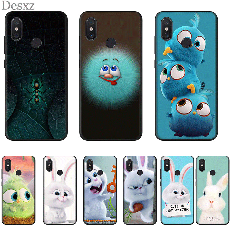 Silicone Mobile Phone Case For Xiaomi Redmi K30 PocoX2 8A 7A K20 GO 7 S2 4A 4X 5 5A Plus 6 6A Pro Cover Cute Bunny