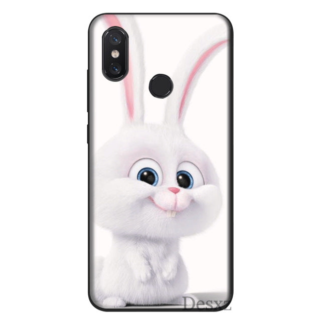 Silicone Mobile Phone Case For Xiaomi Redmi K30 PocoX2 8A 7A K20 GO 7 S2 4A 4X 5 5A Plus 6 6A Pro Cover Cute Bunny