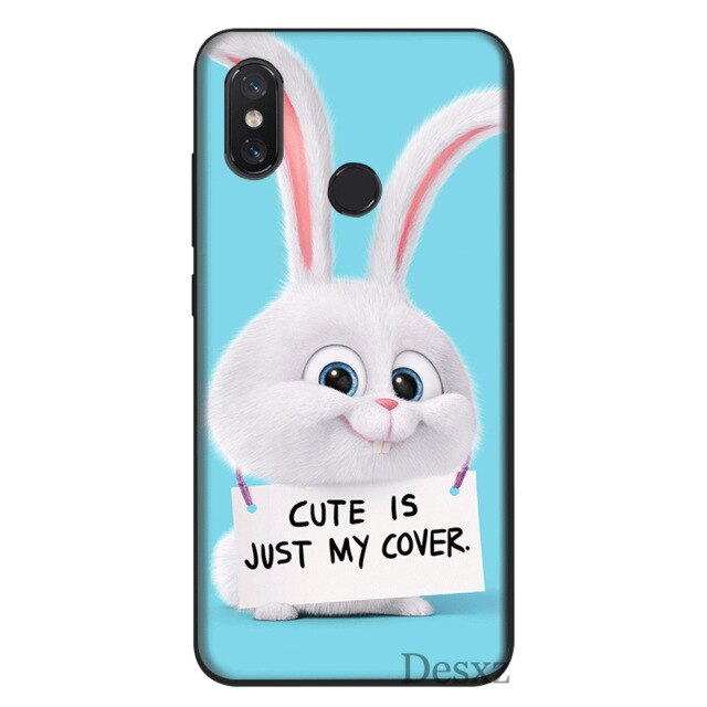 Silicone Mobile Phone Case For Xiaomi Redmi K30 PocoX2 8A 7A K20 GO 7 S2 4A 4X 5 5A Plus 6 6A Pro Cover Cute Bunny