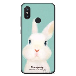 Silicone Mobile Phone Case For Xiaomi Redmi K30 PocoX2 8A 7A K20 GO 7 S2 4A 4X 5 5A Plus 6 6A Pro Cover Cute Bunny