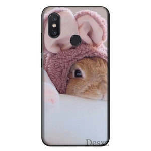 Silicone Mobile Phone Case For Xiaomi Redmi K30 PocoX2 8A 7A K20 GO 7 S2 4A 4X 5 5A Plus 6 6A Pro Cover Cute Bunny