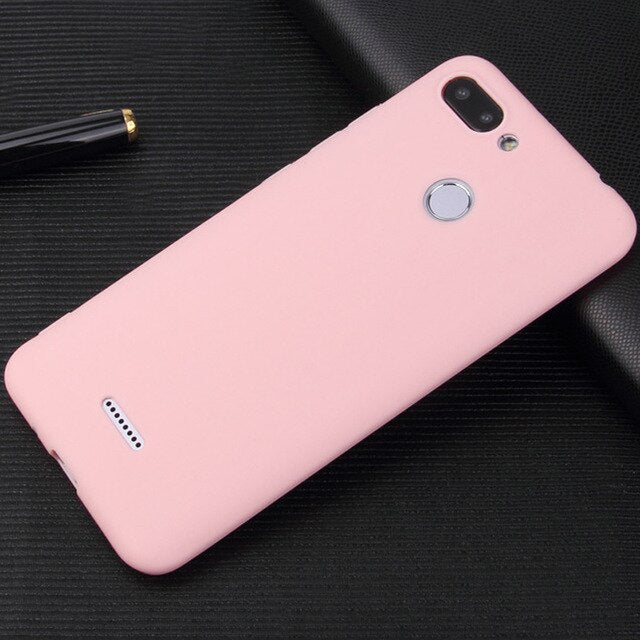 Candy Color Silicone Mobile Phone Case for Xiaomi Redmi 4A 5A 4X 5X A1 Y1 Redmi Note 4 5 Pro 5 Plus Soft TPU Back Cover Coque