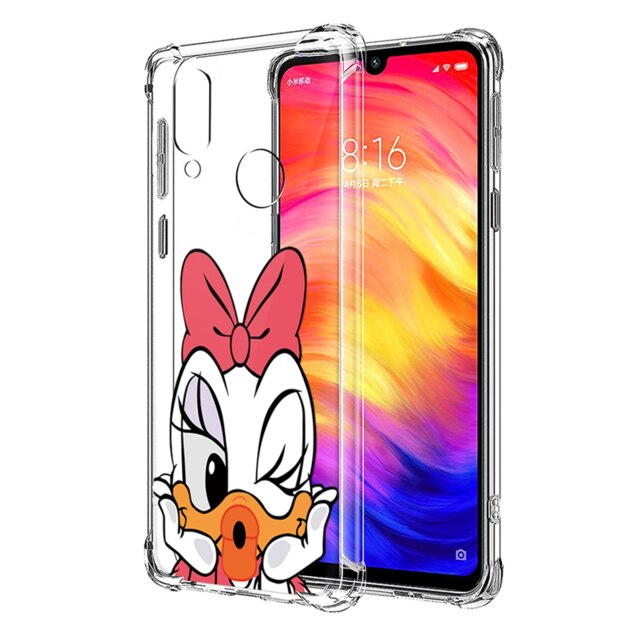 Airbag Shockproof Clear Funda For Xiaomi Redmi Note 7 6 5 Pro 4 4X Plus 6A Mi 8 9 SE Lite A2 6X Play Cartoon TPU Case Back Cover