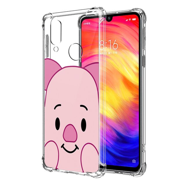 Airbag Shockproof Clear Funda For Xiaomi Redmi Note 7 6 5 Pro 4 4X Plus 6A Mi 8 9 SE Lite A2 6X Play Cartoon TPU Case Back Cover