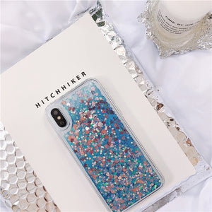 Liquid Glitter Quicksand Case For Xiaomi Redmi Note 5A 7A 4X 4 5 Plus 6 6A 7 8 9T K20 Pro F1 5X A1 6X A2 8 9 SE Lite Cover Case