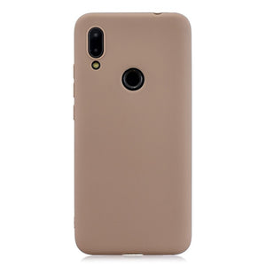 Candy Solid Color Silicone Case For Xiaomi Redmi Note 8 7 7A 6 6A 5 5A 4 4X K20 Pro Go Coque Fashion Matte Soft TPU Phone Cover