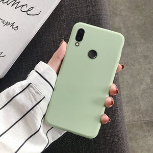 Candy Solid Color Silicone Case For Xiaomi Redmi Note 8 7 7A 6 6A 5 5A 4 4X K20 Pro Go Coque Fashion Matte Soft TPU Phone Cover