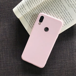 Candy Solid Color Silicone Case For Xiaomi Redmi Note 8 7 7A 6 6A 5 5A 4 4X K20 Pro Go Coque Fashion Matte Soft TPU Phone Cover